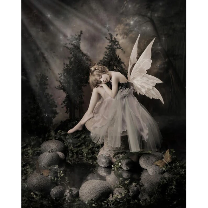 

Diamond Embroidery 5D DIY Diamond Painting "Butterfly Elf" Cross Stitch Full Square/Round Rhinestone Mosaic Crafts Decor H261