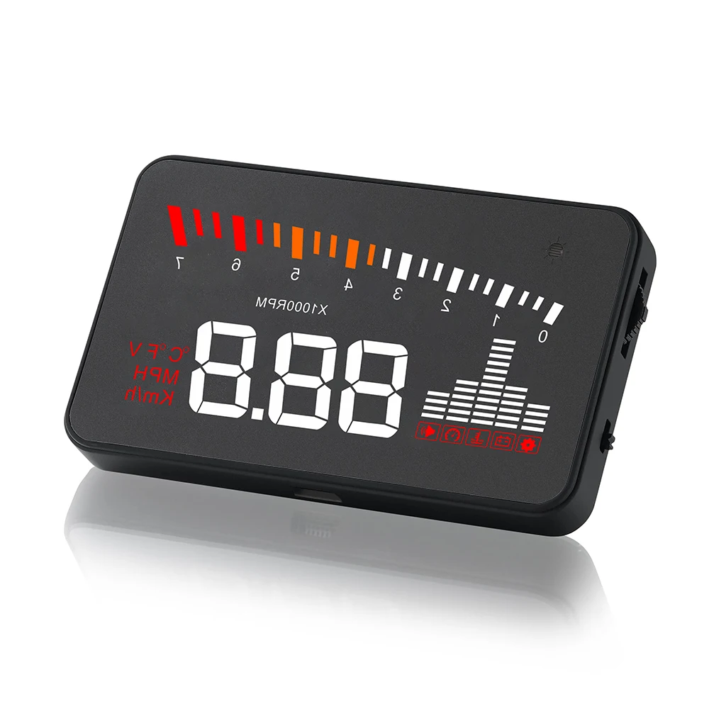 3 5 дюймов OBDII HUD Автомобиль BOD2 Head Up дисплей проектор на лобовое стекло gps скорость