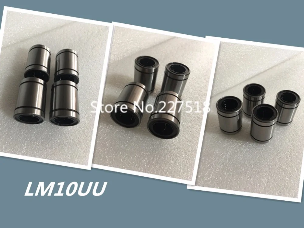 

12pcs/lot LM10UU 10mm Linear Bushing Linear Bearings cnc parts for 3d printer carbon chromium bearing steel
