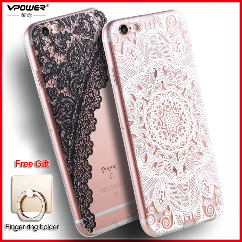 Vpower для iphone 6 6s ТПУ чехол 3D рельефный мультяшный девушка plus 4 7 дюймов Мягкий