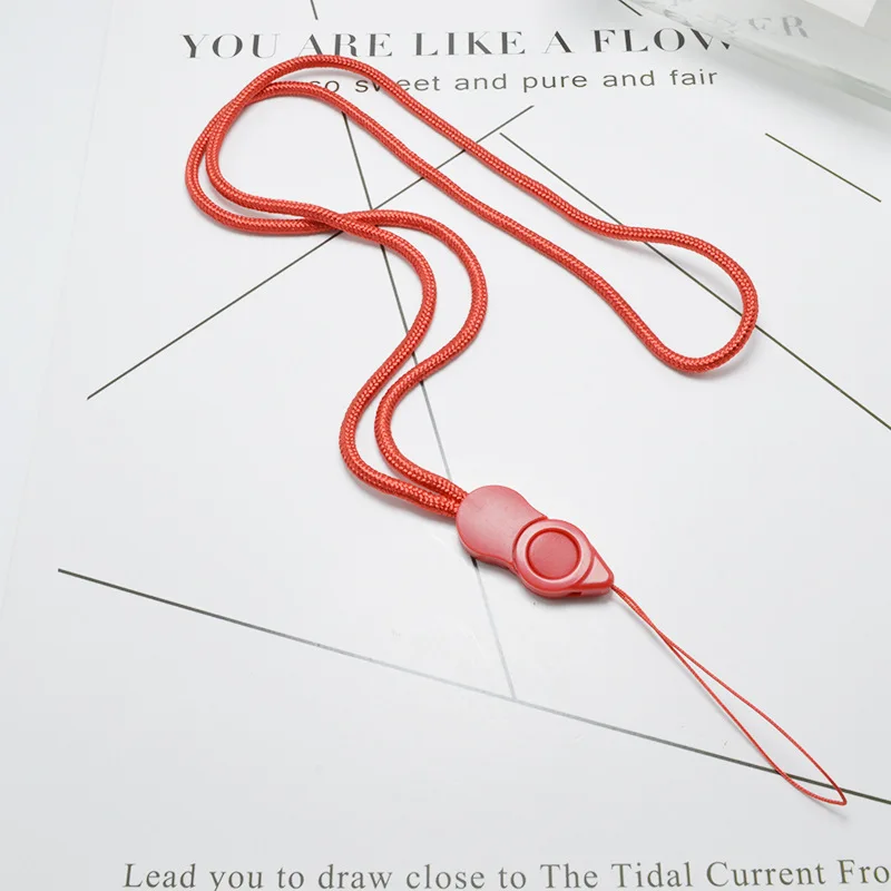 

Detachable spin buckle lanyard candy color Phone Accessories Neck Straps Key Keychain Phone Chain Rotation Long Hanging Badges