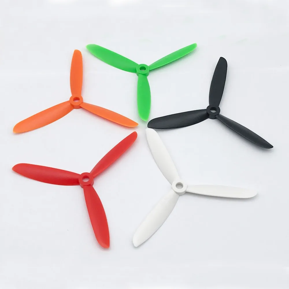 4 Pairs 8pcs 4045/5045/6045 3 blades Bullnose Propeller 8pcs CW /CCW Propeller for 250 FPV Racing drone Quadcopter ZMR210 250