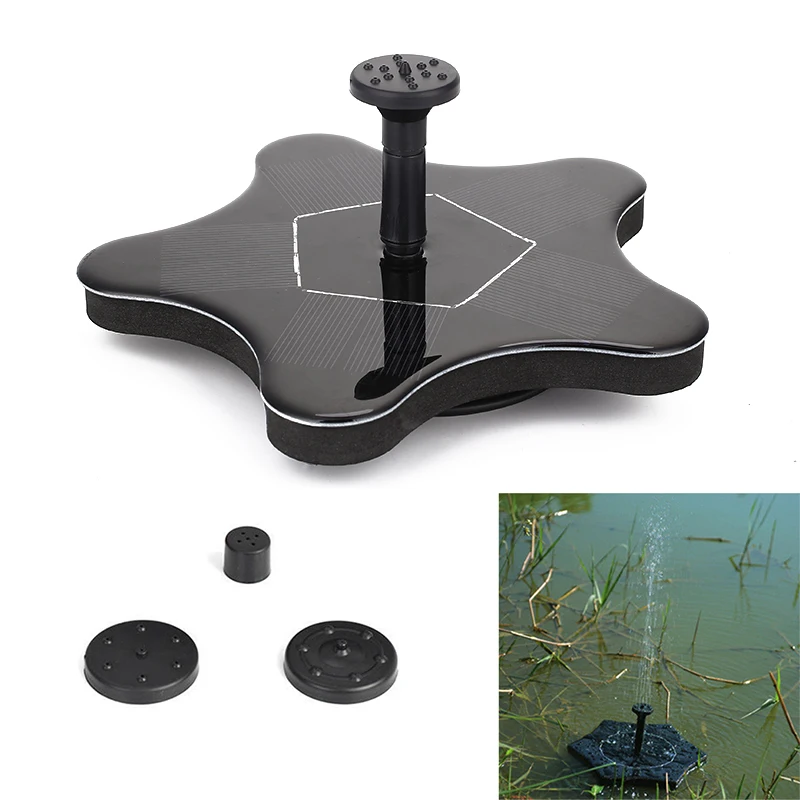 

2019 Clover Solar Fountain Durable Ponds Accessories for Outdoor Drop Shipping