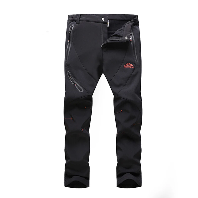 Los hombres de invierno cálido Softshell pantalones de senderismo de lana al aire libre impermeable a prueba de viento pantalones largos pantalones de deportes senderismo Camping pantalones RM017 Los hombres de invierno cálido Softshell pantalones de senderismo de lana al aire libre impermeable a prueba de viento pantalones largos pantalones de deportes senderismo Camping pantalones RM017