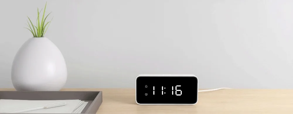 Xiao mi умный будильник Голосовая трансляция Xiaoai часы ABS настольные Dersktop часы Автоматическая Калибровка mi Home App
