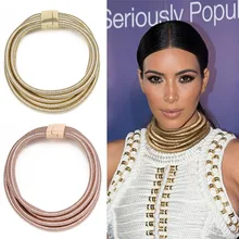 Дизайн того же дизайна Kim Kardashian сонцезащитные очки коралловые подвески, колье для Для женщин заявление ювелирные изделия большие ожерелья Аксессуары для Бохо N900