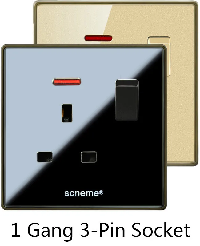 1 Gang 3-pin socket