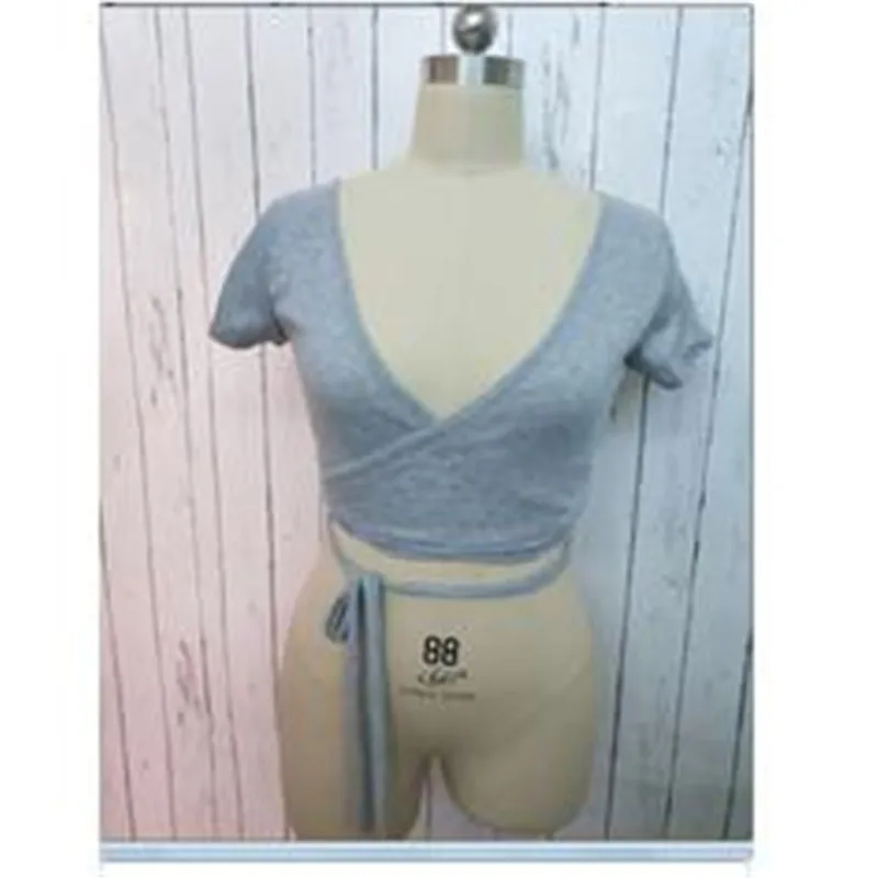 As photo show Gilet scollo a V летняя модная женская бандажный топ с бретельками с коротким рукавом V образным вырезом Сексуальная Блузка Верхняя одежда черный, белый, красный - Цвет: As photo show