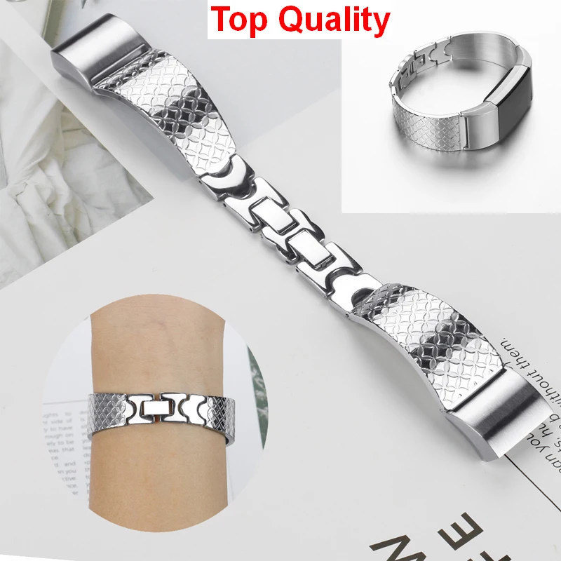 

COMLYO Metal Strap For Fitbit Charge 2 Watch Band Stainless Steel Wristband Replacement Watchband for Fitbit Charge 2 Bracelet