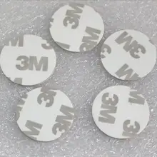 125 кГц EM4100 TK4100 3M клейкая монета RFID карта, em монета карта, ID карта диаметр 25 мм, мин: 1 шт