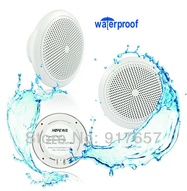 Us 22 74 9 Off Home Audio Loudspeaker Waterproof In Ceiling Speaker 4ohm 5 25 Inches Stereo Ceiling Speaker Bathroom Kitchen Audio Speaker 700 In