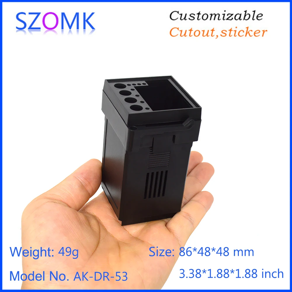 szomk plastic enclosure pluggable connectors cabinet for digital display temperature control instrument housing (12)