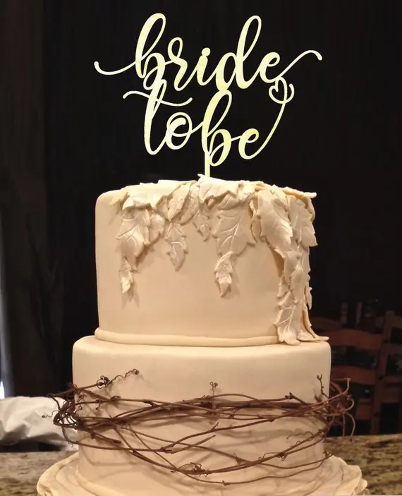 

Rustic Wedding Cake Topper Bride to Be wedding wood cake topper love Bridal Shower Toppers for Cakes Decoration