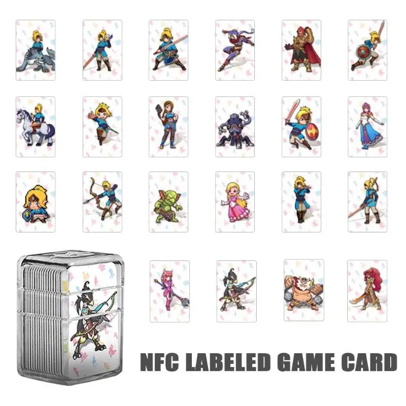 VKTECH 22 шт. NTAG215 NFC тег игровые карты для amiibo игра Легенда о Зельде дыхание диких мини-карты для Kind переключатель NS
