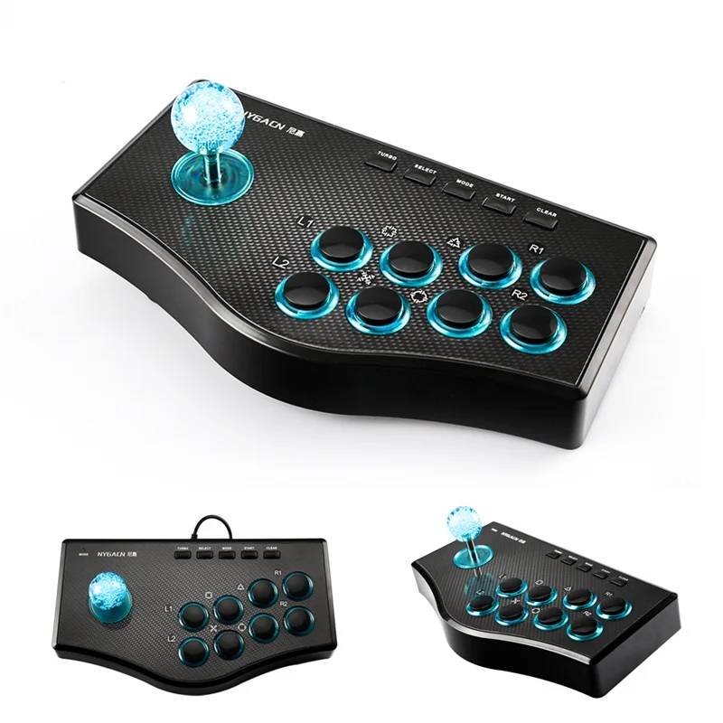 baratas USB Controlador de Jogo USB Controlador de Jogo Roqueiro de Arcade Luta da Vara Roqueiro Gamepad Joystick Para P3 PC