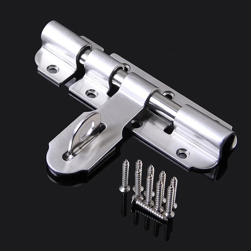 2PCS Stainless Steel Door Lock Latch Security Gate Door Barrel Bolts