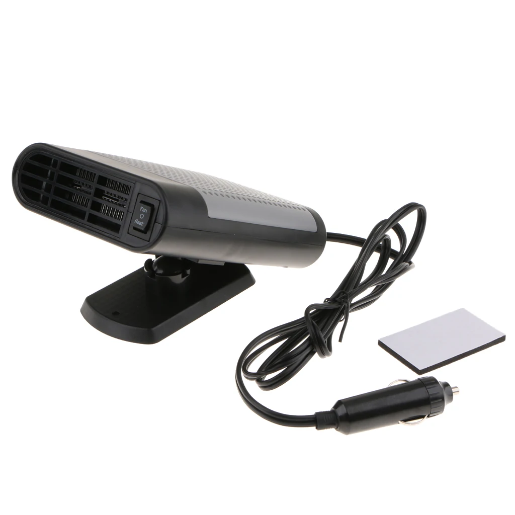 12V Portable Heating Cooling Heater Fan Car Auto Defroster Demister 150W Efficient Heat Dissipation Design