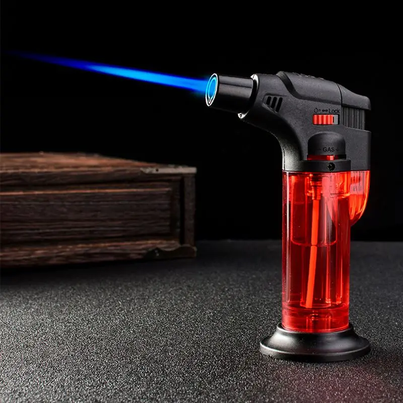 Кук бутановый факел реактивный свет факел повторное использование Регулируемый воспламенитель зажигания спрей для пикника барбекю Кухня инструмент портативный - Цвет: Красный