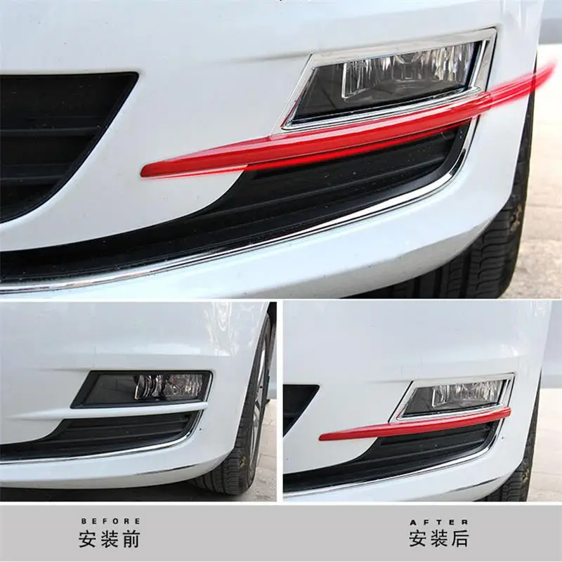 

2 PCS DIY Car Styling New ABS Chrome Front Fog Lamps Decorative Light Box Cover Case Stickers for VW NEW GOLF MK7 accessories