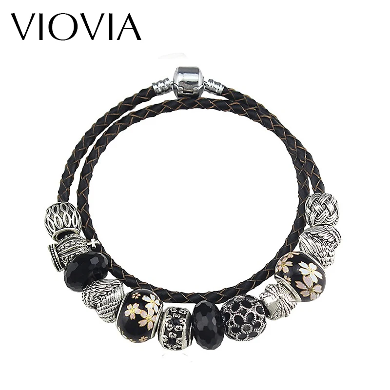 Браслет фирмы Fit Bracelets &amp Bangles для женщин высокого качества с серебряными бусинами
