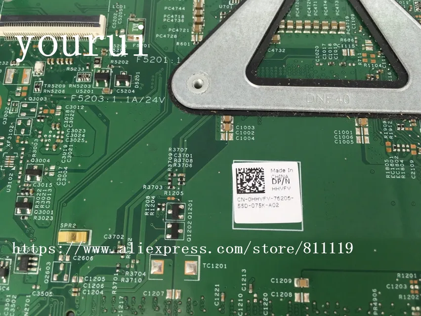 Yourui HHVFV 0HHVFV CN для ноутбука Dell Latitude 3442 3542 материнской платы с процессором i3 4005u
