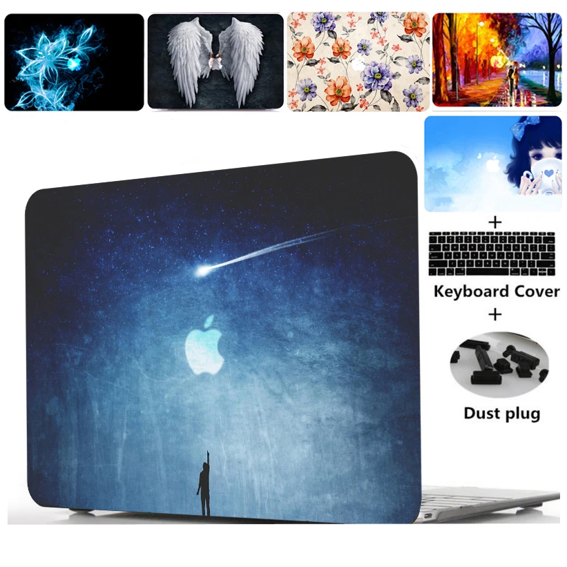 

Laptop Case Notebook Tablet Hard Shell Keyboard Cover Skin Dust Plugs Set For 11 12 13 15" Macbook Air Pro Retina Touch Bar 2016