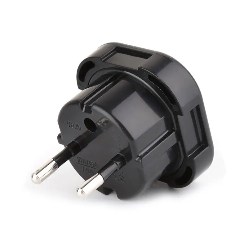 

UK To EU Standard Plug Travel Adaptor Plugs With Safety Shutter Socket Converter