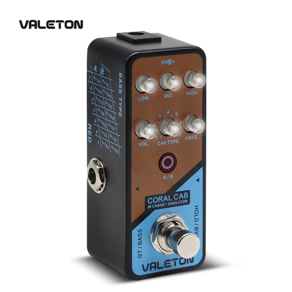 Имитатор кораллового шкафа Valeton IR 28 кабин для гитары бас кабины по всей истории