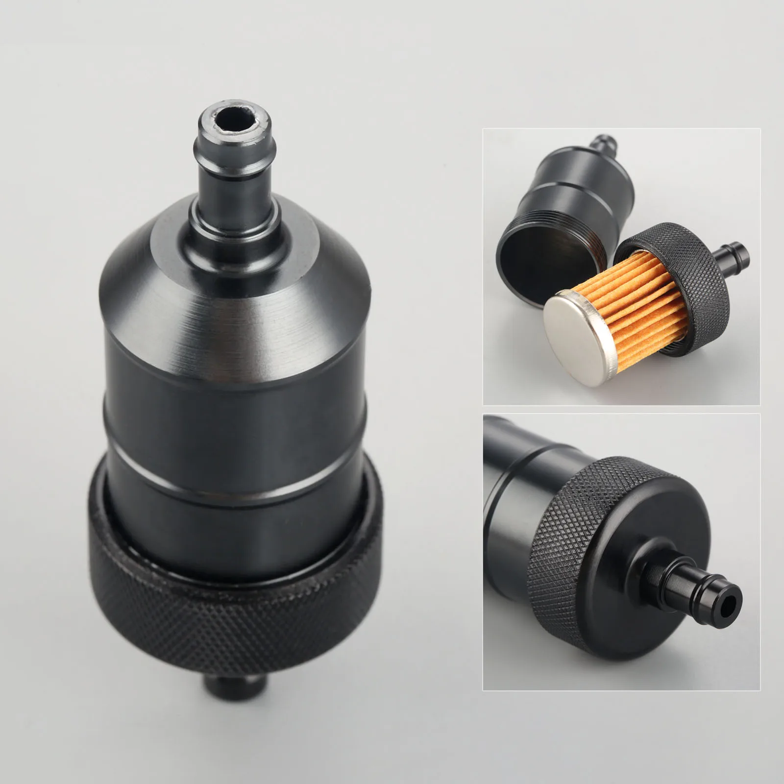 

5Color 8mm Petrol Gas Fuel Filter Cleaner CNC Aluminium For Motorcycle Pit Dirt Bike ATV Quad Inline Oil Gas Fuel Filter