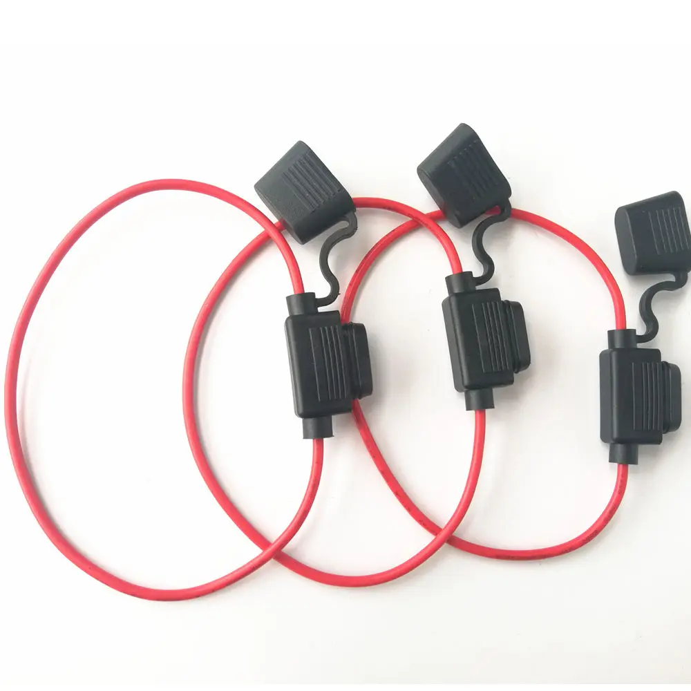 

3PCS/lot Waterproof Automotive Blade Inline Fuse Holder with Small Fuse Harness Box and 16AWG Wire Cable