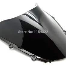 Черный дым двойной пузырь ветровое стекло для Honda CBR 1000 RR 2004 2005 2006 2007