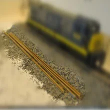 Scale 1:87 HO model train track construction scene Sand table railway around with plastic rail soldiers model scene natural leaf litter scale models simulation birch leaf leaves the effect sand scene dedicated