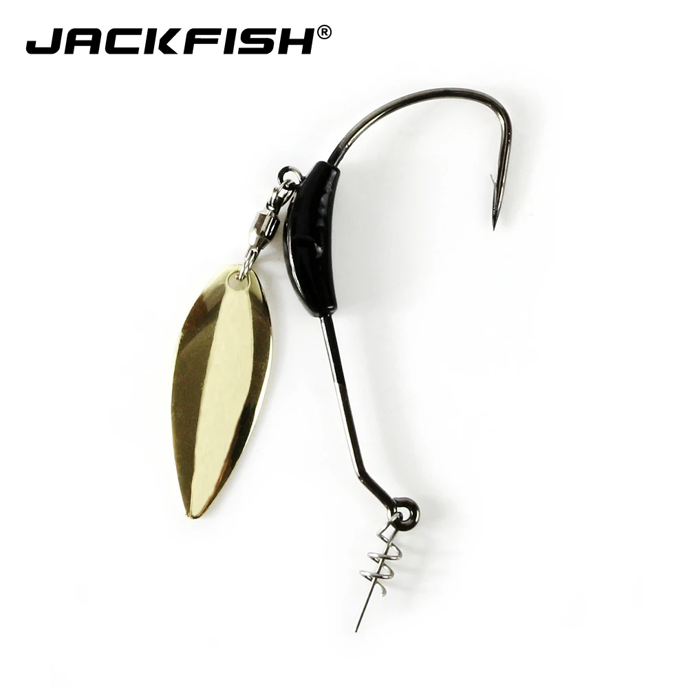 JACKFISH рыболовный крючок с блестками 4 шт./партия 2 г/4 г/G7G заостренный Кривошип крючок с свинцовым рыболовным крюком