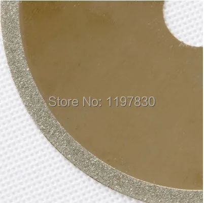

1pc highquality electroplated diamond thin kerf cutting disc for cutting bowlder Agate 100mm diameter hole 20mm thick 0.6mm