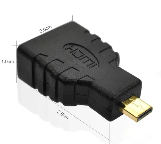 50 шт./лот HDMI Женский к Micro HDMI Тип D Мужской адаптер F/M Конвертер Разъем HD ТВ Камера для hdmi адаптер