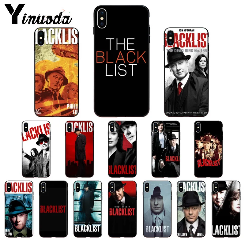 

Yinuoda American TV Series The Blacklist Soft Silicone TPU Phone Cover for iPhone X XS MAX 6 6S 7 7plus 8 8Plus 5 5S XR