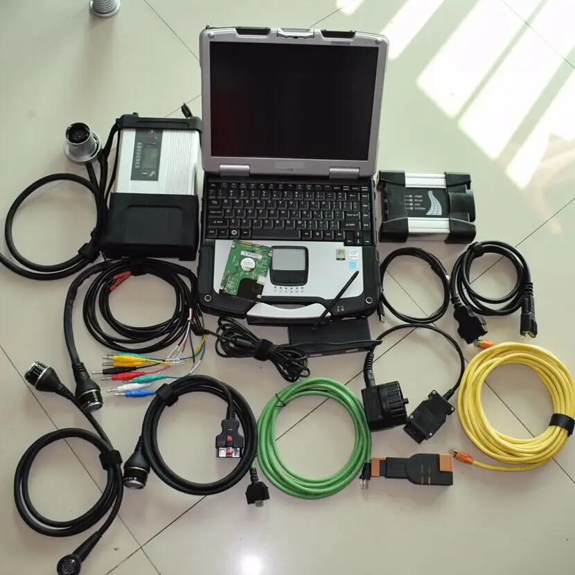  Mb star c5 sd conectar para BMW icom next con ordenador portátil 3in1 mb sd software 2019 icom a2 A
