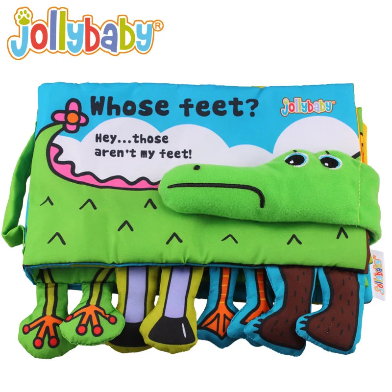 Тканевые книжки Jollybaby мягкие игрушки для новорожденных милые Мультяшные