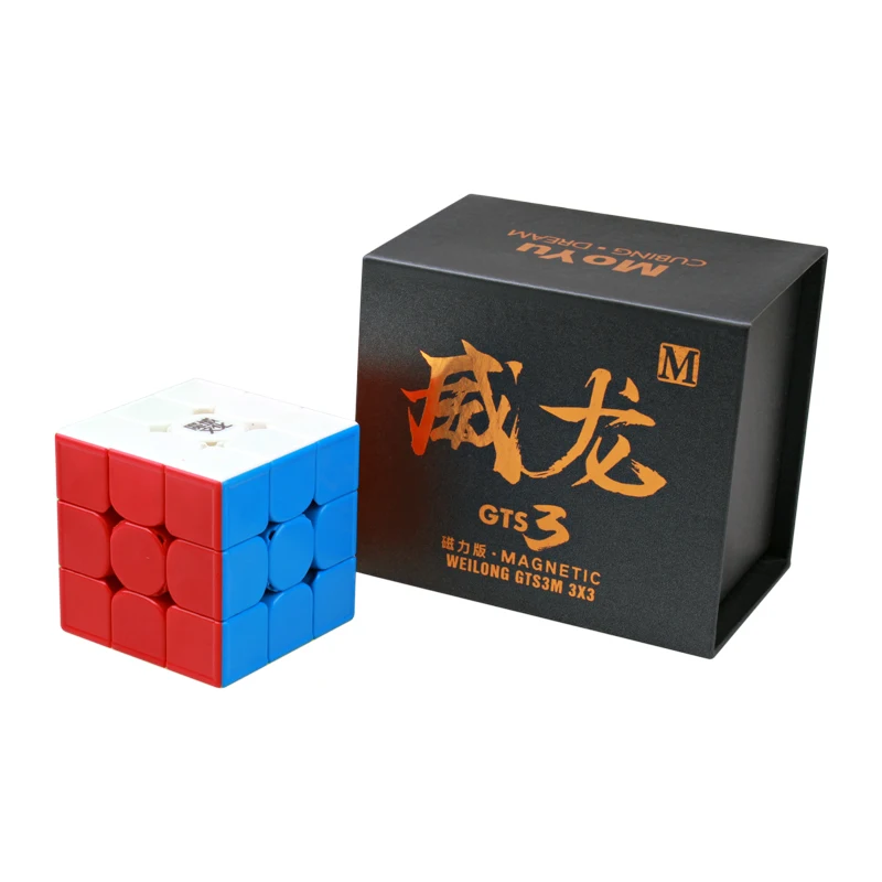 Moyu Weilong GTS 3 M V2 3x3x3 Магнитный магический скоростной кубик без наклеек профессиональные магниты головоломка Cubo magico GTS3M Обучающие