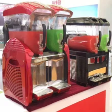 700 Вт Машина Для Оттаивания снега коммерчески красный двойной резервуар смузи машина большой емкости 24L смузи машина для приготовления граниты