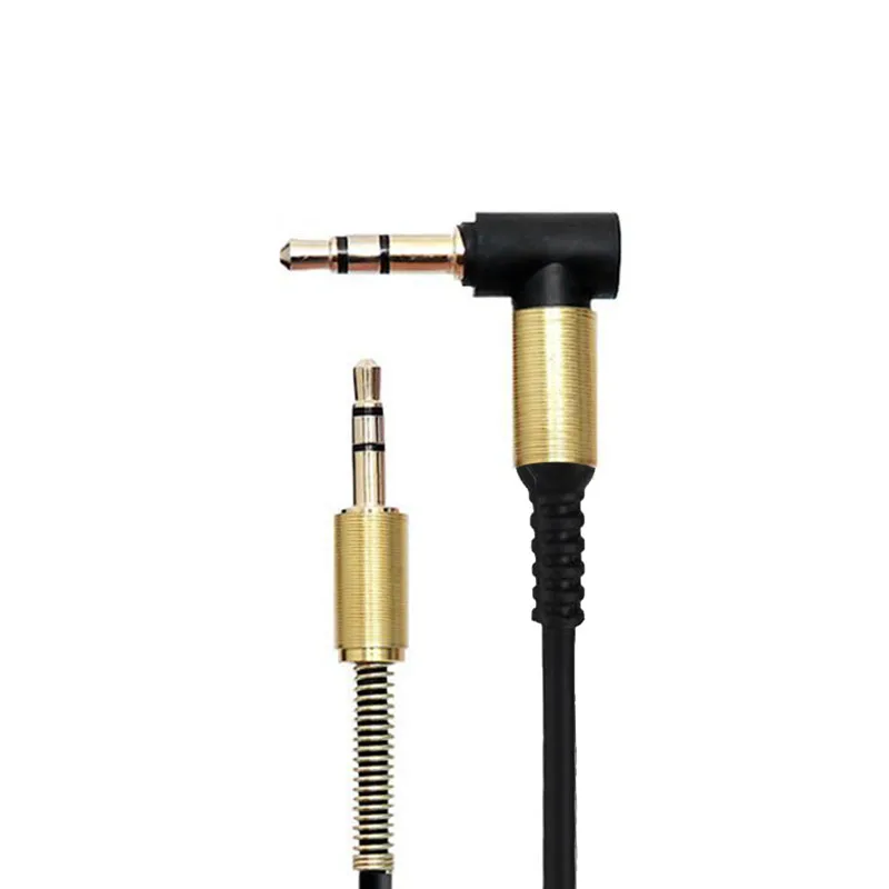 Audio Cable 3.5mm 90 Degree Right Angle Car Aux Auxiliary Audio Cable Cord for Phone PC 3.5mm Jack Male to Male Cable