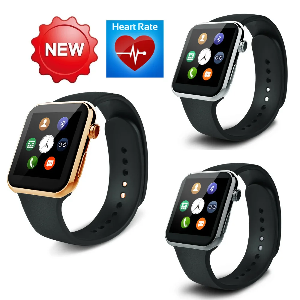 2016 New font b Smartwatch b font A9 Bluetooth Smart watch for Apple iPhone Samsung Android