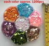 2015 New 7 colors/set 4mm Flat Round Loose Sequins Shoes Bag Sequin DIY Wedding Craft Garment Accessories with Transparent box ► Photo 2/3
