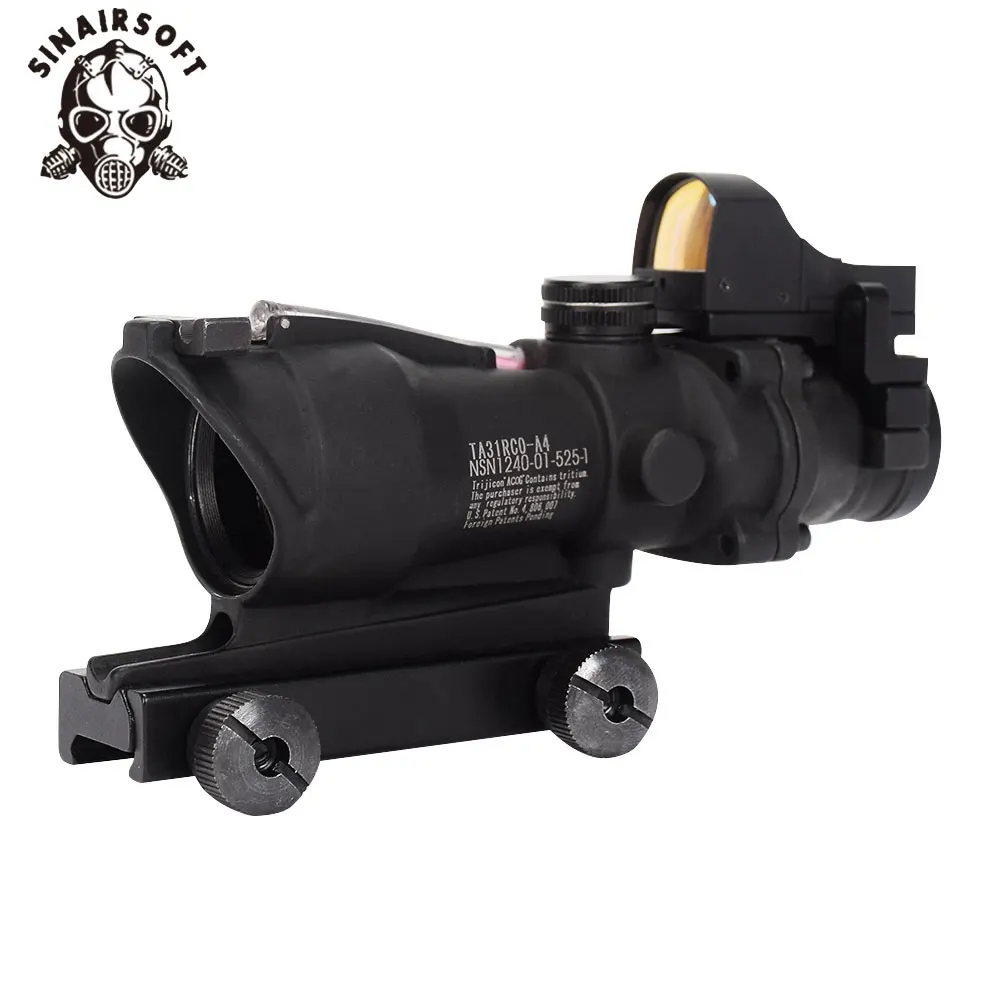 Новинка тактический Оптический Прицел ACOG 4x32 Cahevron сетка из волокна с