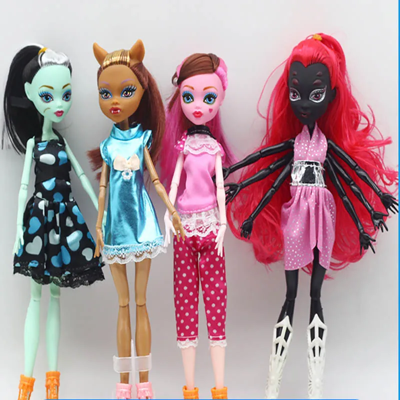 

New 30cm Moveable Joints Dolls Toys with Shoes Clothes Accessories Genius Monster Doll Novelty Toy Gift for Girl