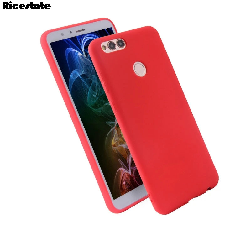 Матовый чехол из ТПУ для Huawei Honor 7X с кристаллами задняя крышка защитный