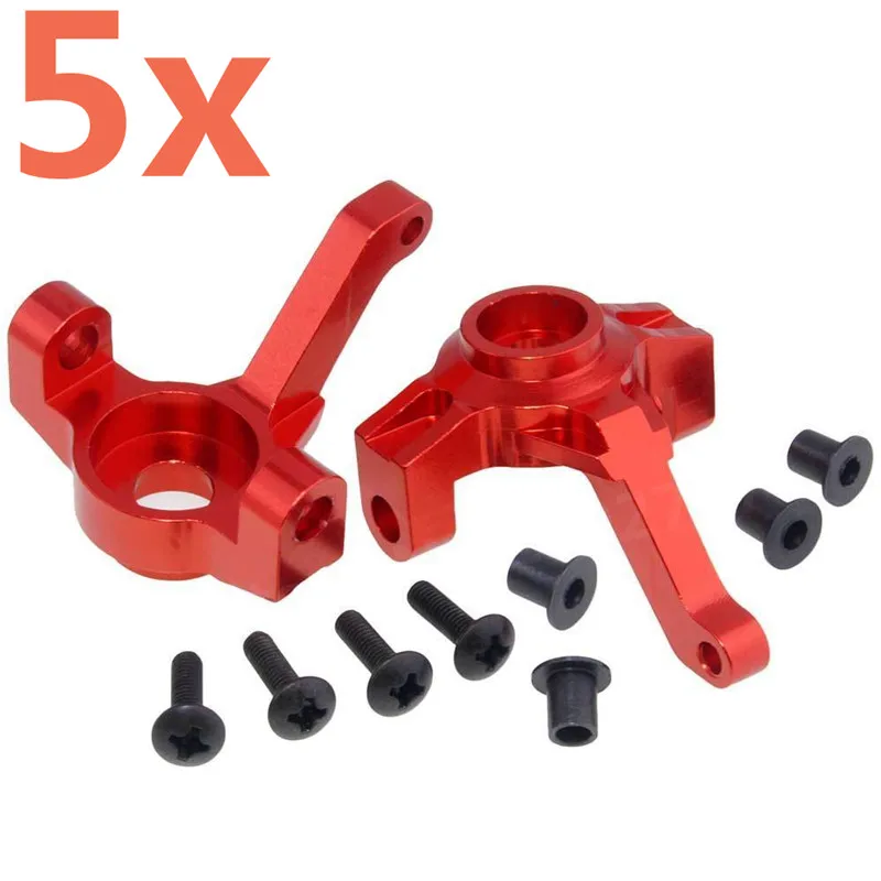 

5set HSP Alum Alloy Steering Hub L/R 180002 (18004) For RC Car 1/10 Scale Models 94180 Rock Crawler Truck Upgraded Part PANGOLIN