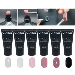 Yinikiz 30 мл акрил поли гель новый быстрый uv гель Дизайн ногтей покрытие натуральный Clear LED UV Soak Off Гели для ногтей польский