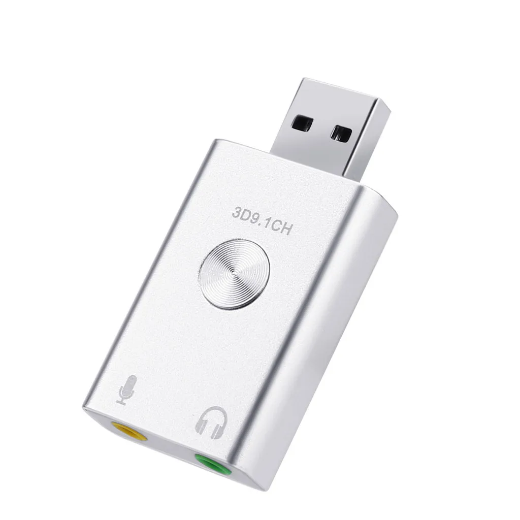Звуковая карта Внешний аудио адаптер для наушников USB звуковая HIFI волшебный