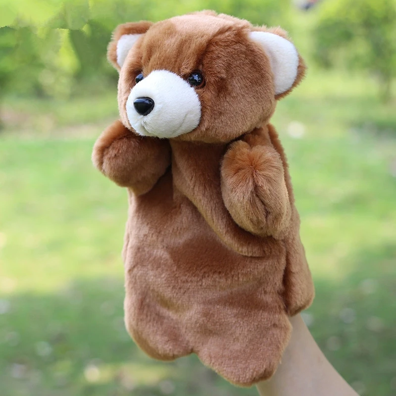 Hot Sale Plush Cute Bear Dolls Animal Hand Puppet Toys Kids Doll Plush